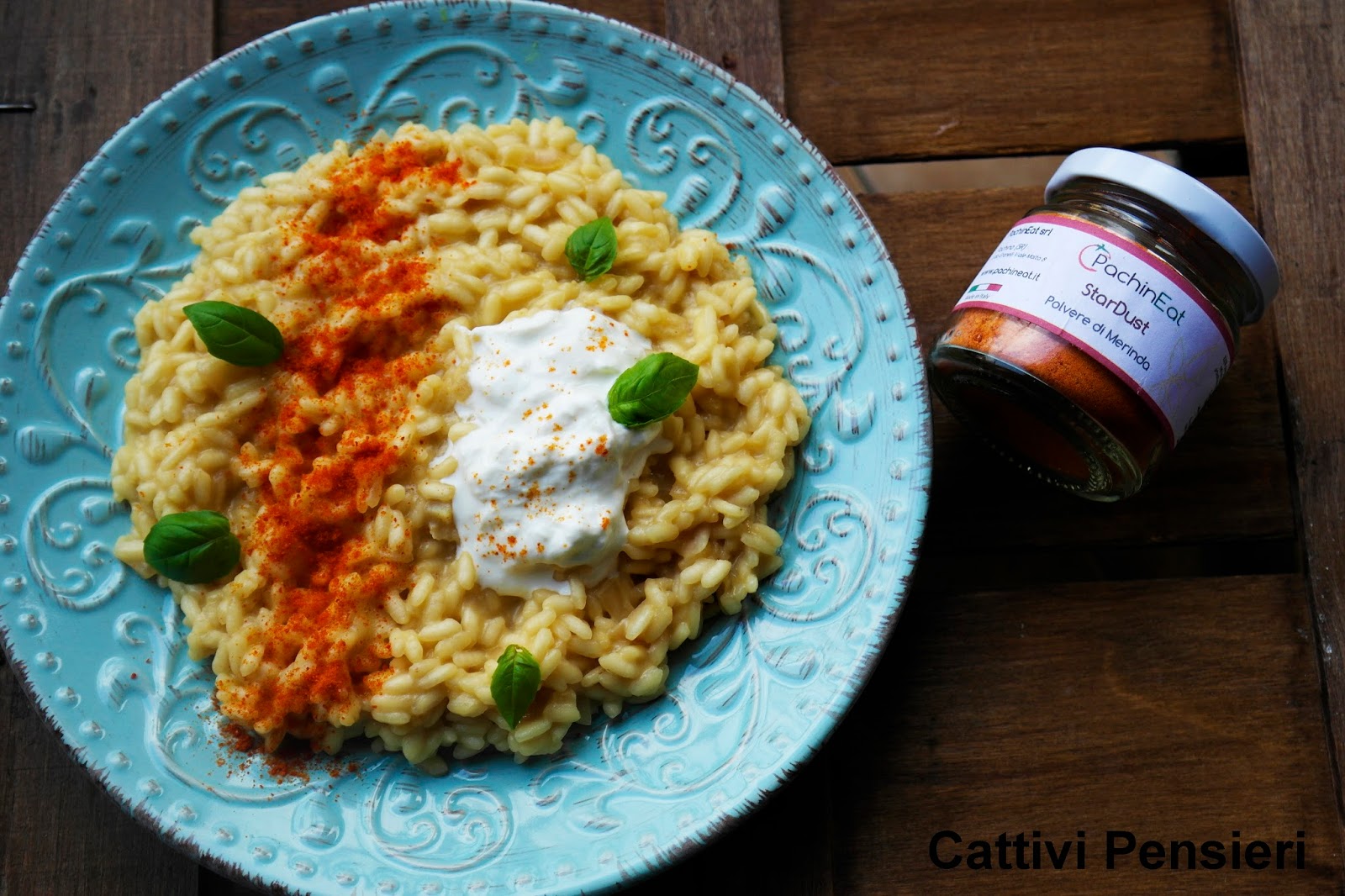 Risotto all'acqua di pomdoro e stracciatella