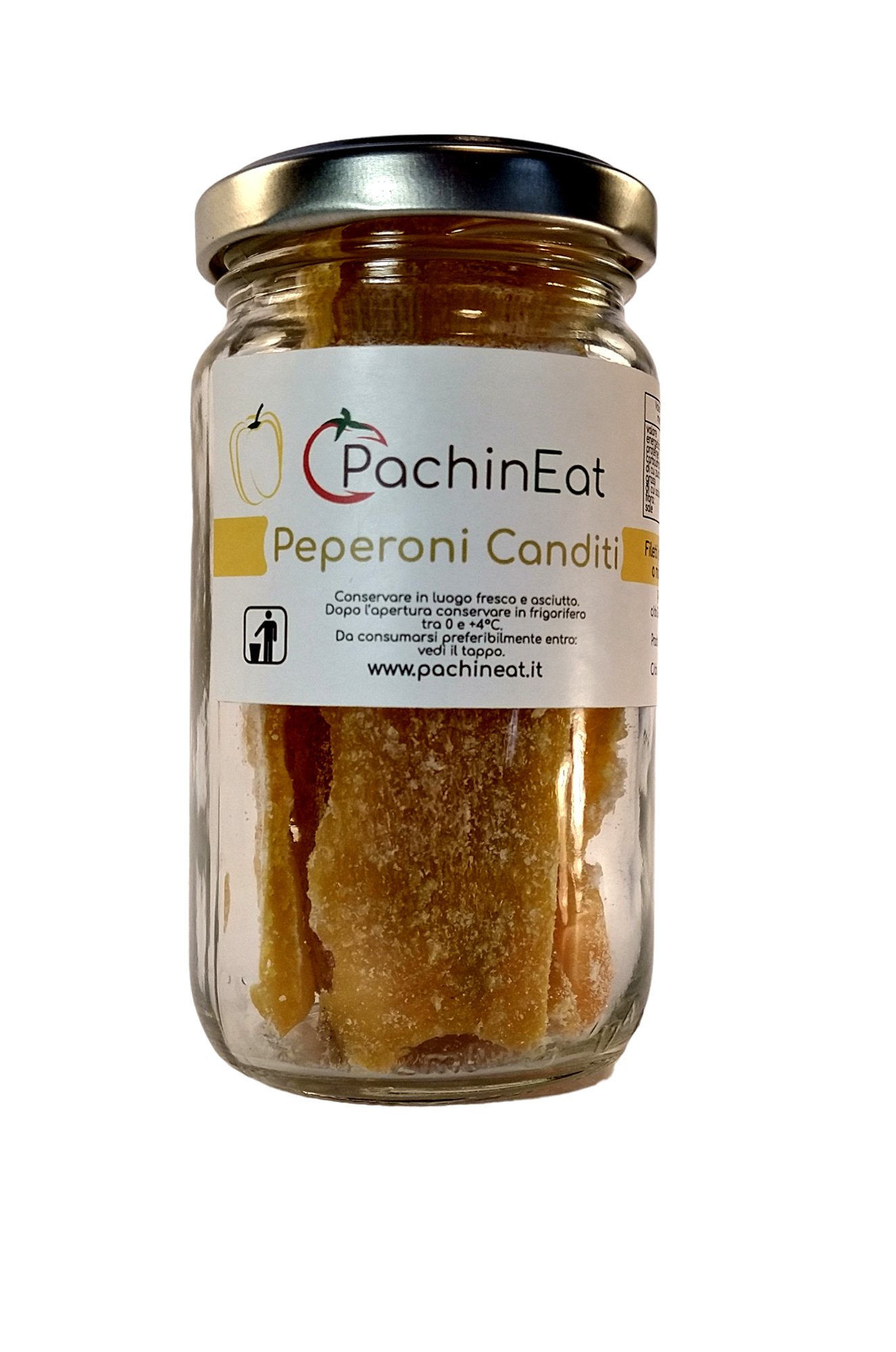 Peperoni canditi in vasetto da 100 gr.