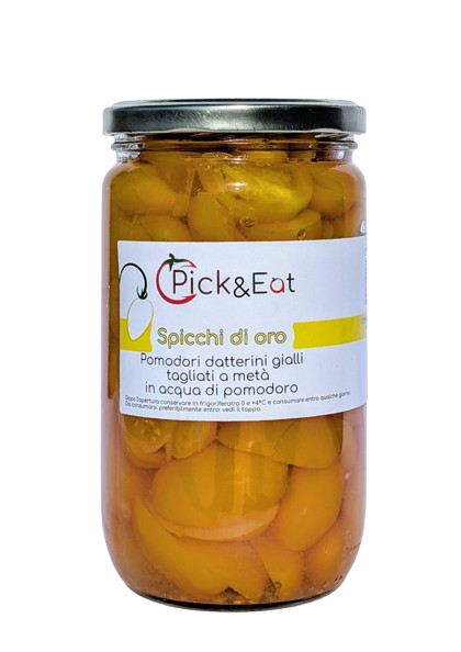 Spicchi di Oro - Datterini gialli tagliati in acqua di pomodoro